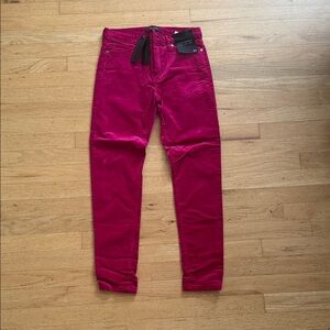 Magenta Skinny Pants